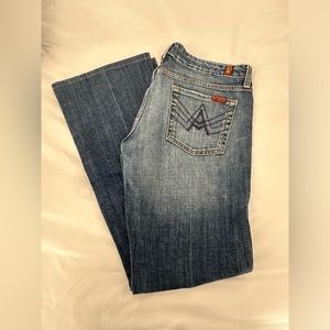 7 For All Mankind 'A' Pocket Denim Jeans Women's Size 30. Inseam 30.